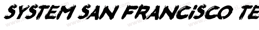 system san francisco text字体转换